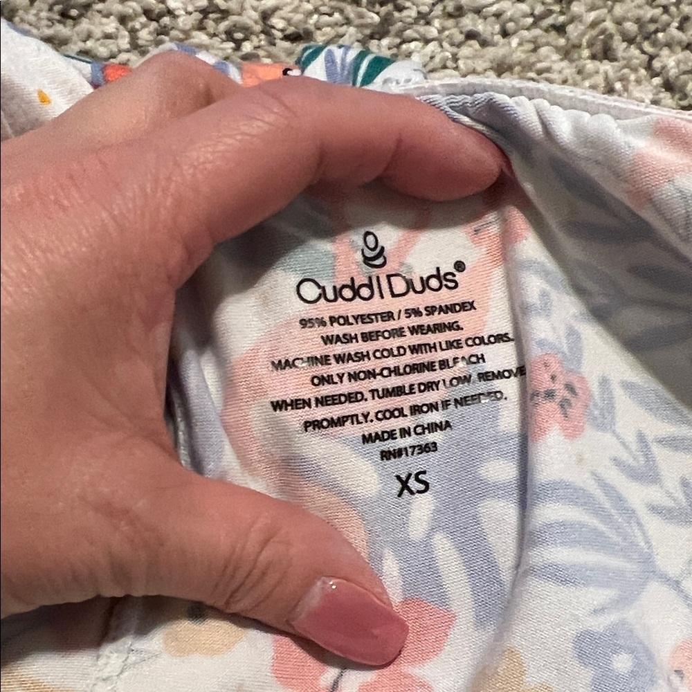 Cuddl Duds Floral Pajama Set - Multicolor - Picture 5 of 5